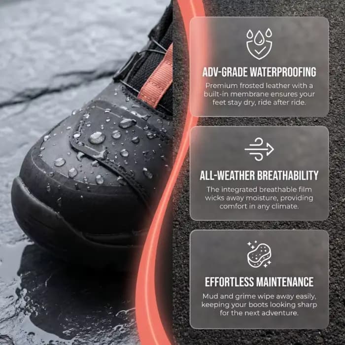 Bottes de moto TR G6 antidérapantes et coupe-vent pour hommes
