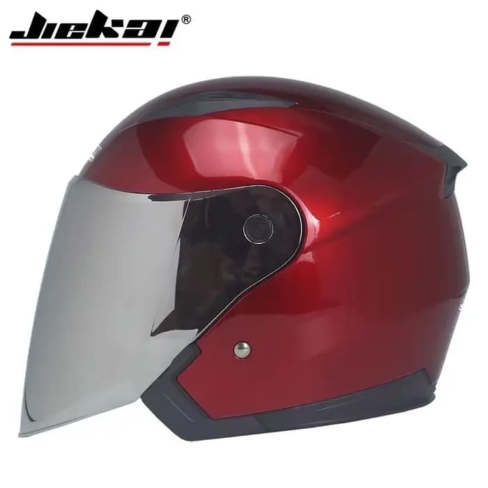 JEIKAI – Casque de moto avec double objectif, unisexe, véritable, pour scooter