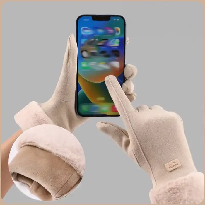 Gants chauds coupe-vent pour femmes