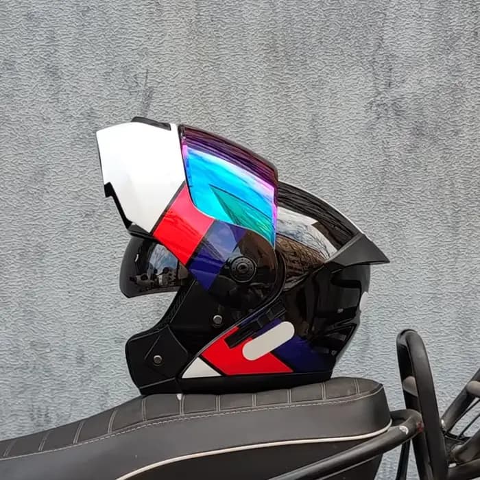 ORZ dernier casque de moto à rabat modulaire de sécurité approuvé DOT Voyage course