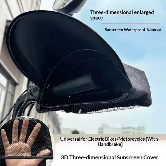 Gants de guidon de scooter en cuir argenté