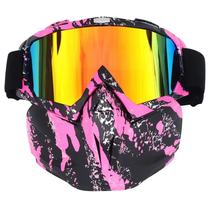 Lunettes de casque de requin de moto vintage