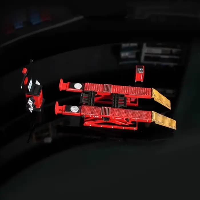 Accessoire de scène de garage 1:64, ensemble d'outils de réparation automobile, modèle de voiture, alignement des roues, scènes d'atelier de mécanique, miniatures DIY
