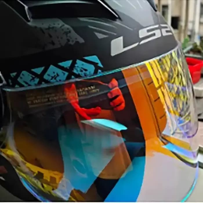 Coupe-vent LS2 casque visière miroir