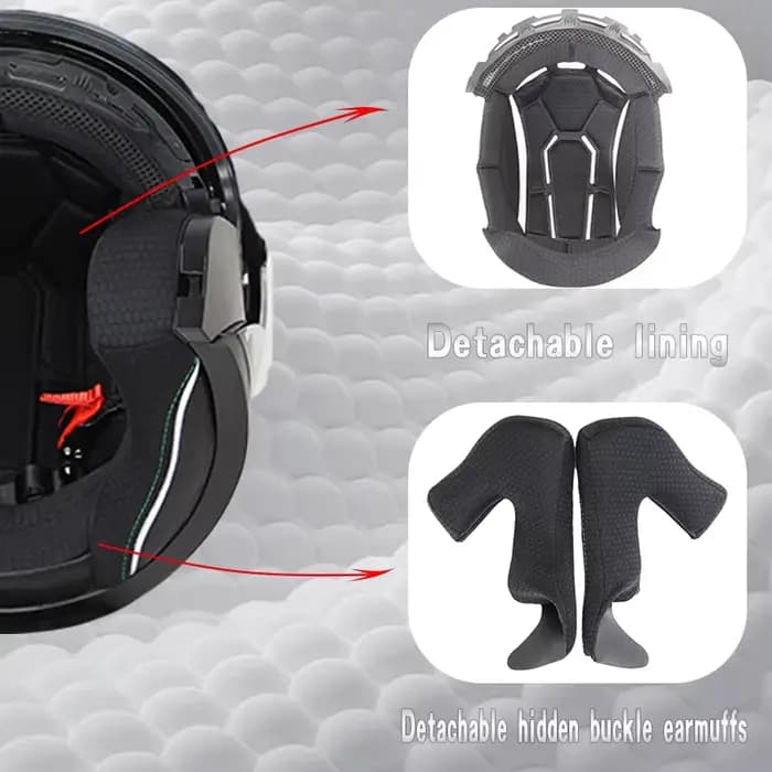 Casque de moto ouvert 715 pour hommes et femmes