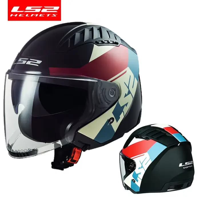 Casque de moto LS2 Copter à double visière