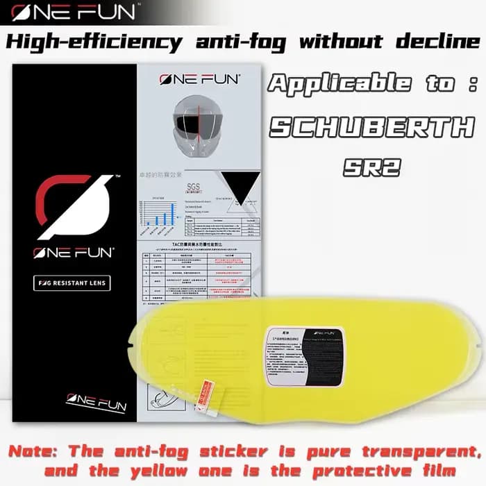 Film autocollant anti-buée pour casque Schuberth C3 C4 C5 S2 S3 E1 E2 PRO BSIC CARBON C3/C4/C5 PRO/ C3