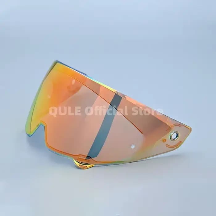 Visière de casque de moto avec placage de lunettes
