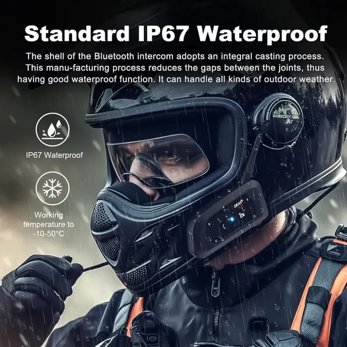 EJEAS V6 PRO + Bluetooth casque de moto Interphone