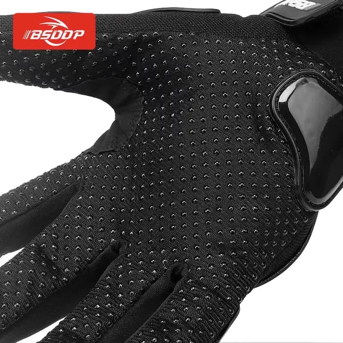 Gants de moto respirants à doigts complets