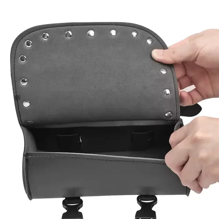 Sacs de moto en cuir Pu noir