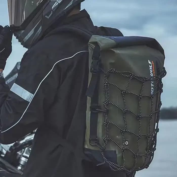 Sac à dos de casque de moto étanche pour hommes et femmes