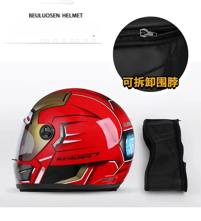 Kdis Spider casque de Moto intégral longue visière course