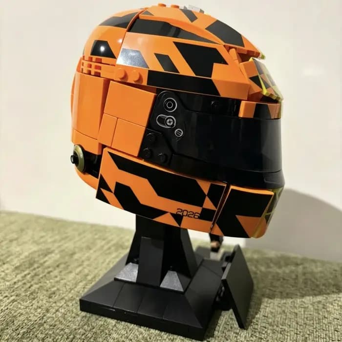 Nouveau 2026 – Modèle de casque de pilote de course Lando Norris jaune
