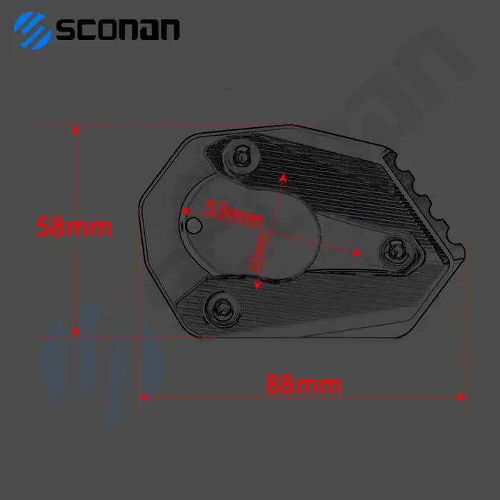 Extension de béquille latérale pour KAWASAKI NINJA250 NINJA300 NINAlban650 650R NINAlban1000 SX