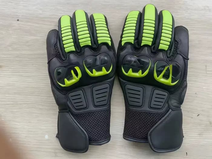 Gants longs en cuir véritable pour moto MMLG3P