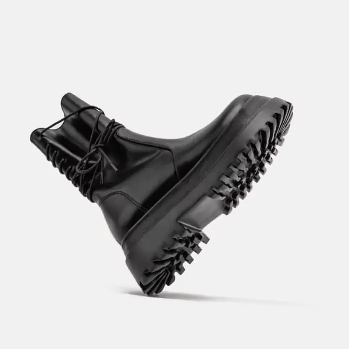 Chaussures de motard en cuir pour femmes