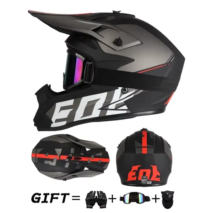 Casque de moto tout-terrain pour rallye et descente