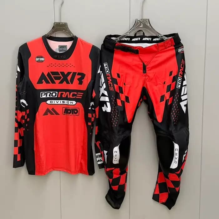 Combinaison de cyclisme de montagne unisexe à manches longues, pantalon de course, ensemble deux pièces pour moto tout-terrain pour hommes et femmes