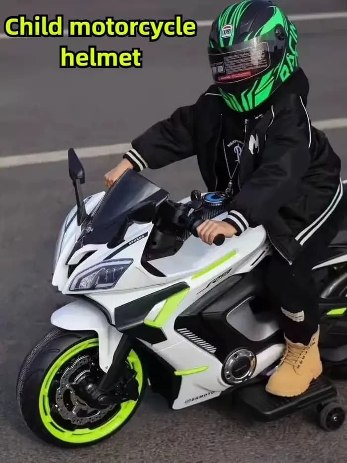 Mignon enfant Karting casques intégraux garçons filles 4 saisons Sports de plein air tête réglable vélo moto équitation enfants casque