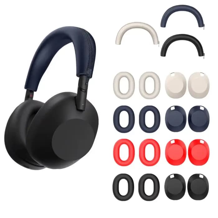 Étui de Protection en Silicone pour écouteurs Sony XM5, coque souple anti-rayures avec Protection des oreillettes WH-1000XM6