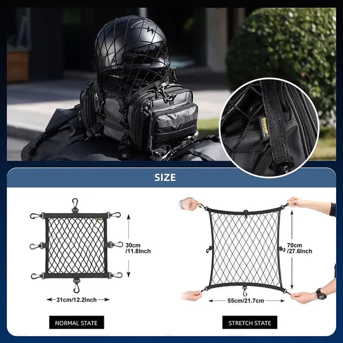 Rhinowalk – filet élastique pour casque de moto