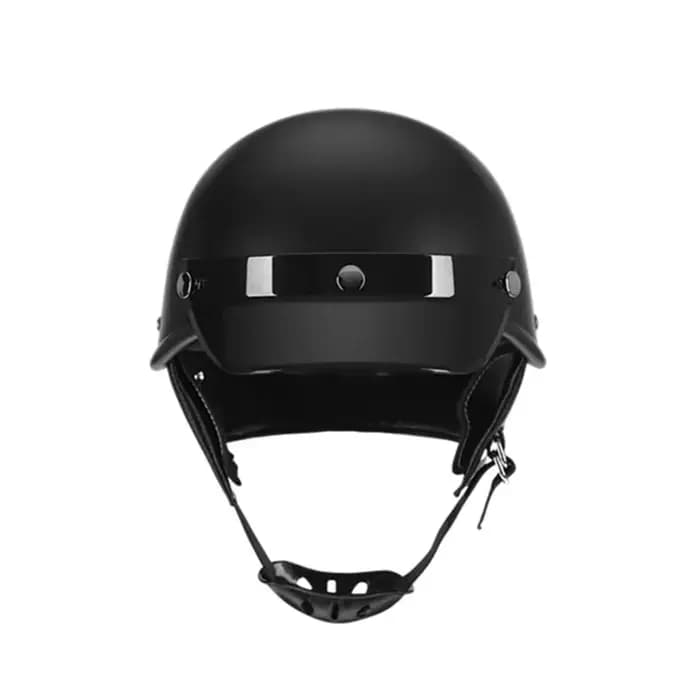 Casque de moto vintage en cuir allemand visage ouvert rétro Chopper Biker pilote certifié DOT dans les tailles S-XXL pour motocyclistes