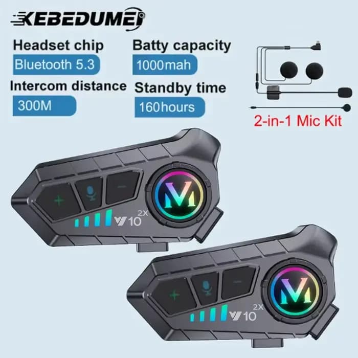 Interphone Bluetooth pour casque de moto