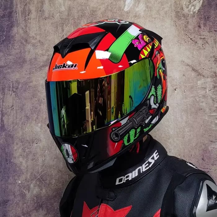 Casque de moto à double lentille avec pare-soleil intégré