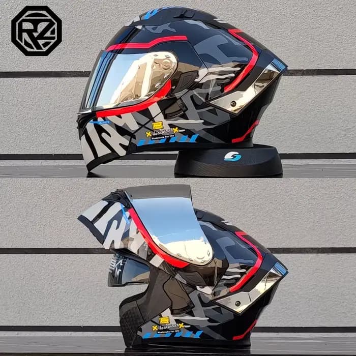 ORZ haute qualité casque rabat modulaire Double lentille