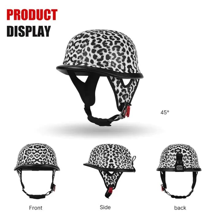 Casque demi-face homologué DOT