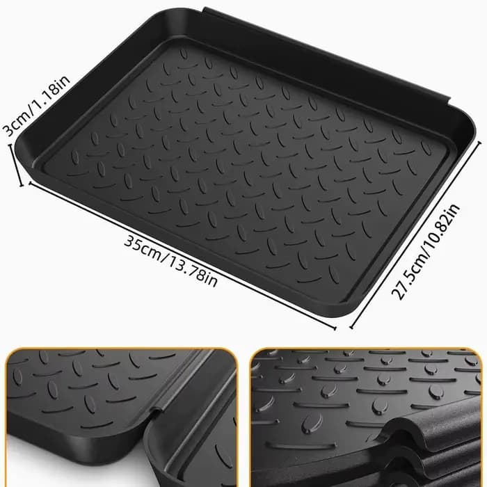 Tapis de bottes de jardin polyvalent, 3 pièces, plateau et plateau pour protection du sol, Pots et jardinières de jardin, support pour plantes d'intérieur