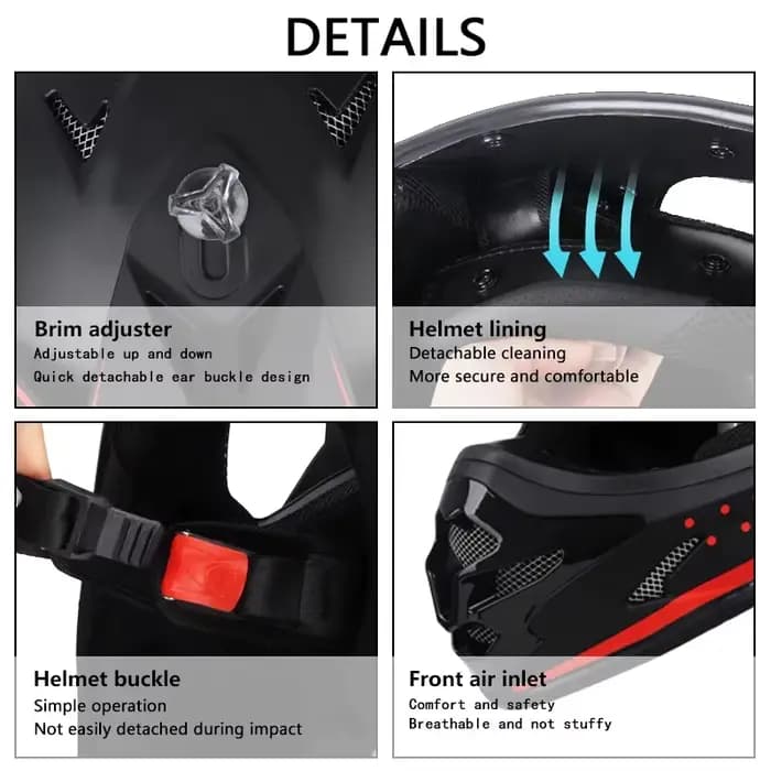 DOT adulte femme hommes casques Motocross Kask Cross descente Soporte Casco hors route casque course classique moto Enduro