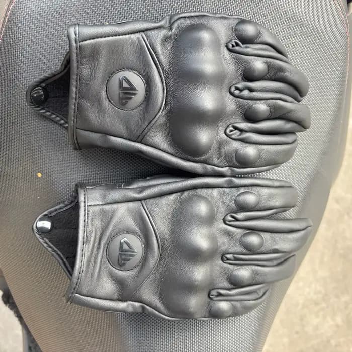 Gants de moto en cuir respirants pour homme