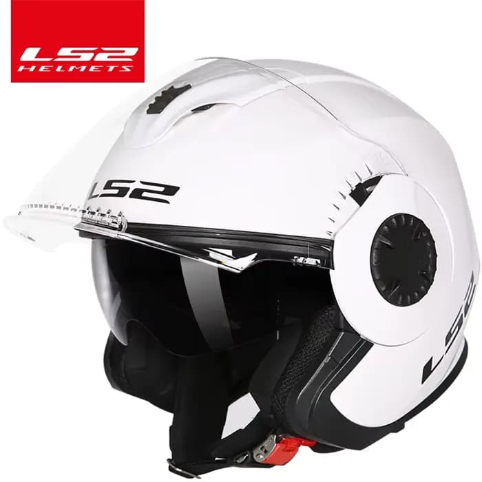 Casque de moto ouvert LS2 Verso Vintage