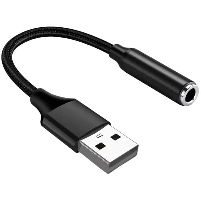 Adaptateur audio USB vers prise jack 3,5 mm, casque/microphone USB vers 3,5 mm, son stéréo externe pour ordinateurs portables
