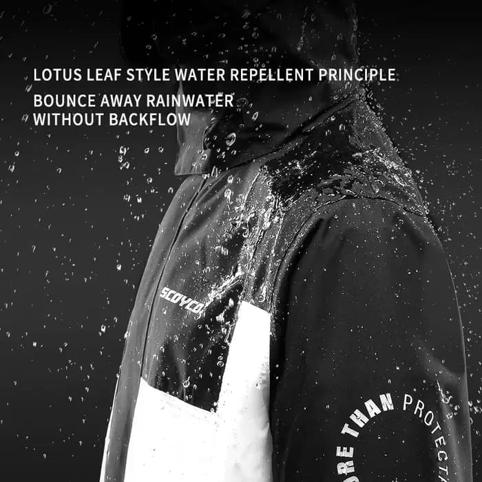 SCOYCO moto imperméable costume hommes prévention des tempêtes de pluie fendu veste