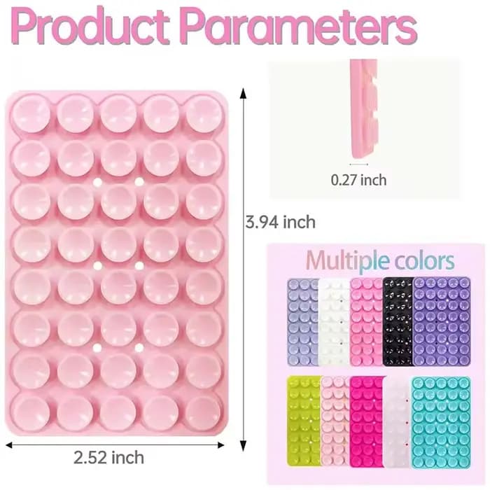 Support de coque de téléphone à ventouse en Silicone