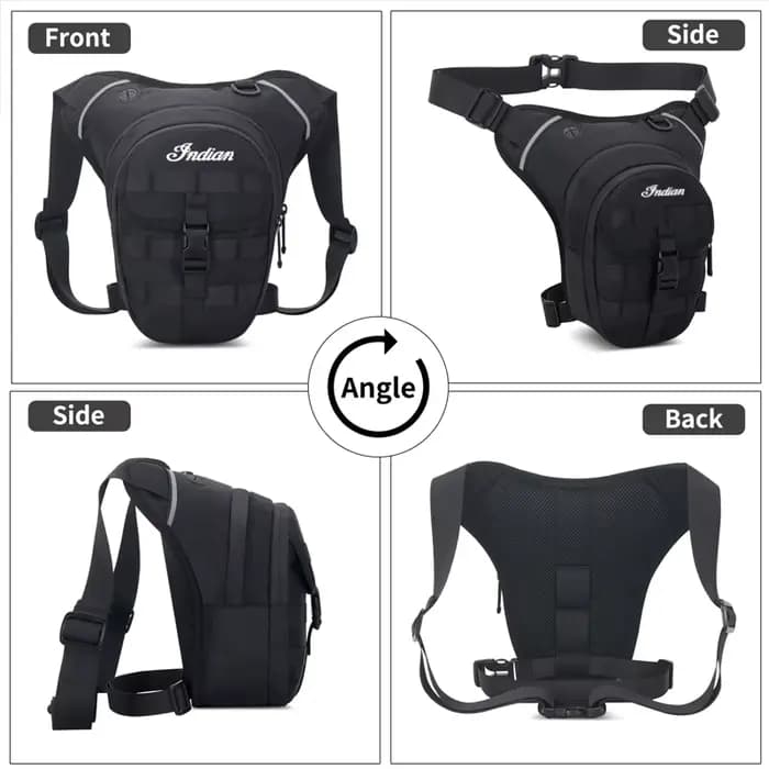 Sac de jambe tombante pour moto indienne multifonction