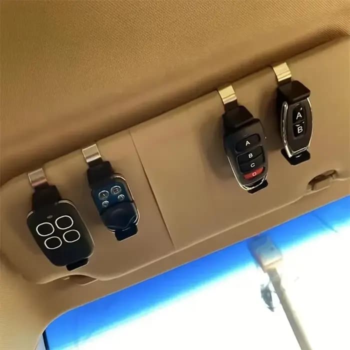 Clips de retenue de télécommande de porte de garage, porte-clés à distance, supports de voiture, support de télécommande, clip de visière