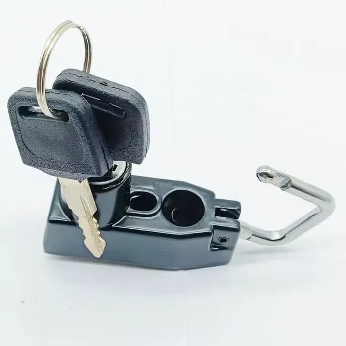 Serrure de casque de moto pour Yamaha SR250 SR400 SR500 XV250 XV700 1100 TW200 noir
