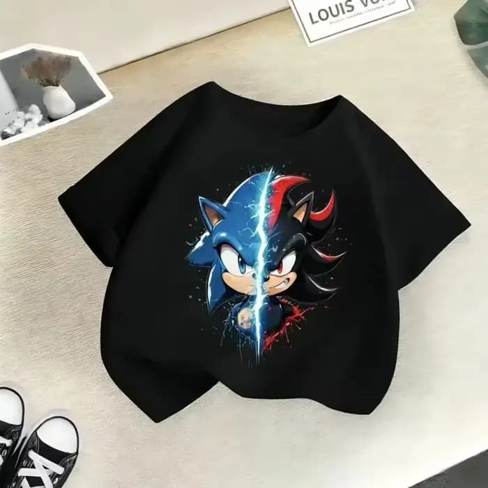 T-shirt Sonic vs Shadow pour enfants