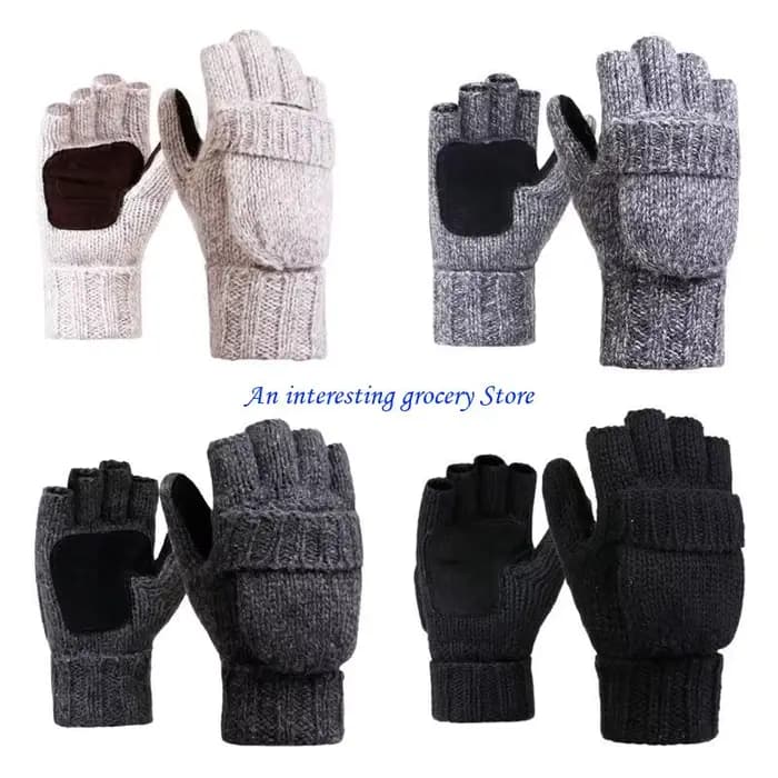 Gants d'hiver 652D, mitaines sans doigts