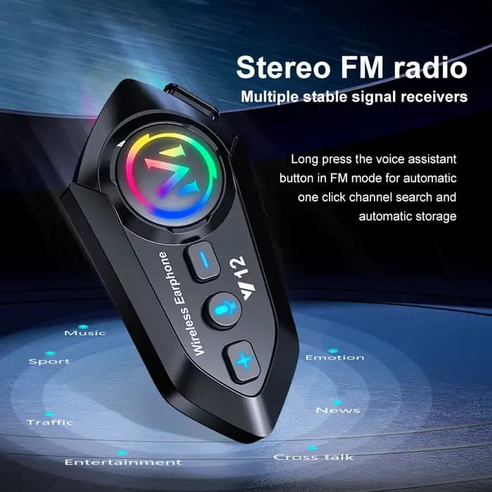Casque de moto Bluetooth 5.4