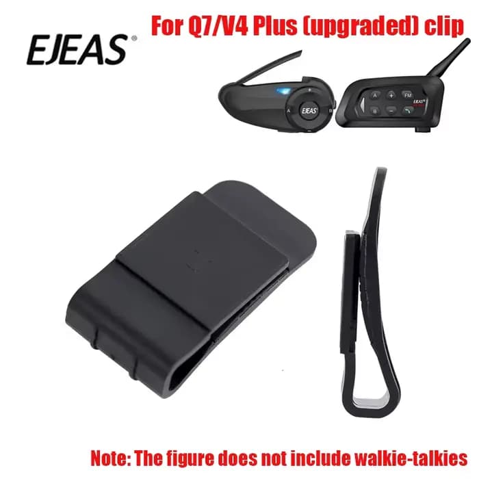Casque de moto EJEAS d'origine interphone Bluetooth version améliorée V6 Pro et V4 Plus/Q8/Q2 /Q7 pince