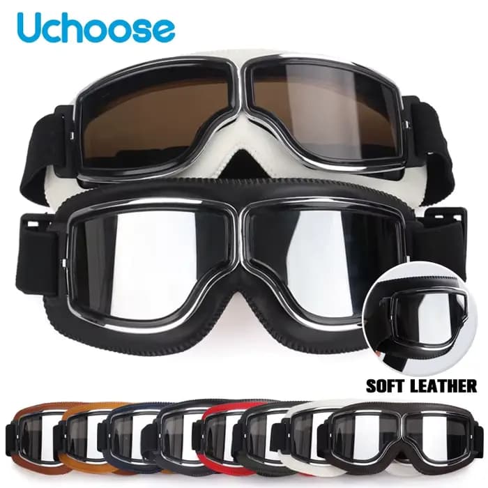Lunettes de casque de moto coupe-vent