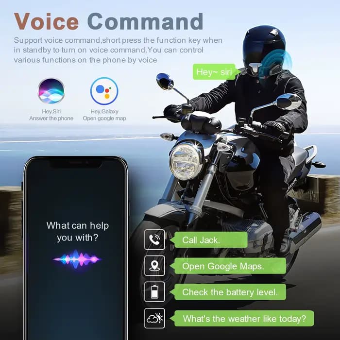 Fodsports FX2 Interphone casque de Moto