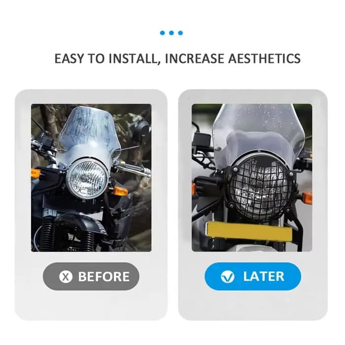 Accessoires de moto garde de phare pour Royal Enfield himalayen 2016 2017 2018 2019 2020 2021 protecteur de couverture de calandre