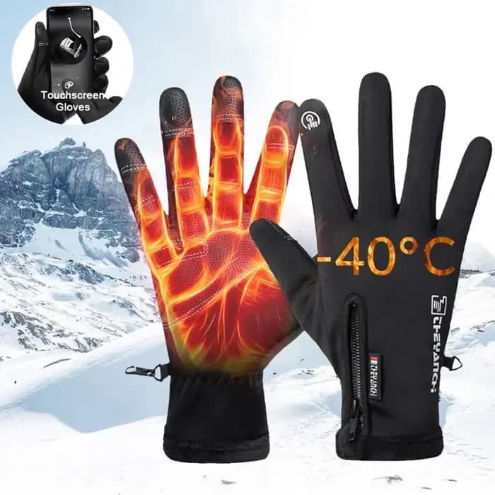 Gants d'hiver imperméables pour écran tactile thermique