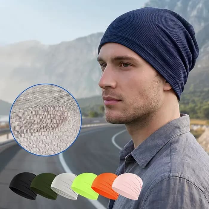Sous-casque de moto absorbant la transpiration à séchage rapide